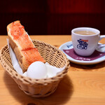 コメダ珈琲店 - モーニングA@サービス：トーストには、苺ジャムを。