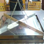 かき焼 うちの海 - 並べて蓋をして蒸します