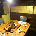 田吾作 - この部屋はテーブル席でした。