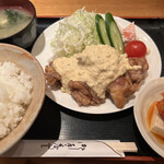 Saga - チキン南蛮定食（キムチ冷奴付）　850円