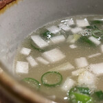 根津 焼鳥 照隅 - 鳥スープ