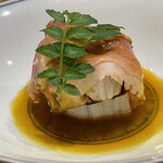 根津 焼鳥 照隅 - かすみ鴨下仁田葱すき焼き風