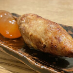 根津 焼鳥 照隅 - 捏金柑醤油漬け