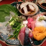 新和食 きくい - お造り盛り合わせ（細かい説明は・・・、忘れました。）