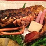 新和食 きくい - 伊勢海老の焼いたやつ。（細かい説明は・・・、忘れました。）