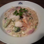 アルバトロス - 何だっけ、かぼちゃとブロッコリーなどの野菜のクリームソースだったかな？