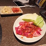 牛宗 まるなか - ビールセットのハラミ