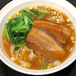 Boiled pork sword knife-cut noodle