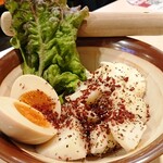 串カツ田中 - ポテトサラダ（自分で潰します）