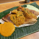 スリマンガラム - ギーローストドーサセット全体図