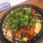 お好み一番地 - 肉玉うどん　ねぎかけ