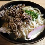 手打ちうどん　川千 - 肉うどん２玉