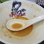 ラーメン専科 竹末食堂 - 完食。ごちそうさまでした。どんぶりにはSPECIALとｗ