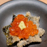 天ぷらとワイン 小島 - 海苔いくらカナッペ