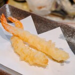 天ぷらとワイン 小島 - 海老天ぷら5本セット