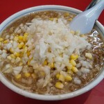 中華亭 - メンマ中華 大油 ＋玉ねぎ ＋コーン  1200円