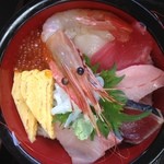 さかな大食堂渚 - 海鮮丼アップ