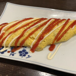 金町製麺 - きのこのチーズオムレツ　400円