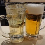 東三国 海鮮食堂 おーうえすと - ハイボール＆生ビール