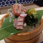 東三国 海鮮食堂 おーうえすと - 金目鯛炙り塩すだち