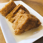 下総屋食堂 - 厚揚げ煮。ほかほかでじゅんわり