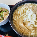 うさぎ家 - 背油うどん＆あごめし