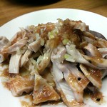 のんき - ガツ刺し、ニンニクが効いてて旨い！