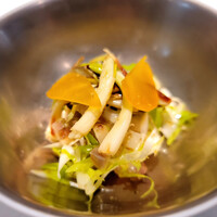 ル　ピニョン - 
                      真鯛(下に隠れてます)、カラスミなど