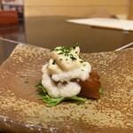 梅の花 - 鮪の刺身　とろろ乗せ