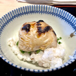 くろぎ - その上に焼き白子　病みつきになる旨味