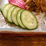 かこも 北浜店 - 鯵味噌きゅうり