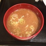 ラーメン ますみ屋 - スープ割り