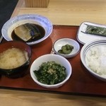 Sendai Ichinazaka Shokudou - 朝定食（魚/サバ）：500円