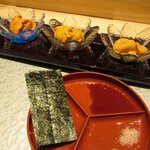 Shibuya Sushi Matsumoto - ウニ3種食べ比べ