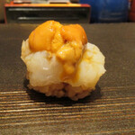 渋谷 鮨 まつもと - ウニ＋白イカ