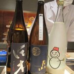 渋谷 鮨 まつもと - 日本酒3種