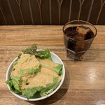 ミートキッチン log50 - 平日ランチのサラダとドリンク('22/02/09)