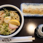 かおりひめ - 冷ぶっかけうどんにちくわ天