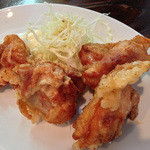 拉麺ハッパ - 唐揚げアップ