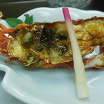 伊豆網代温泉　松風苑 - ２日の朝食　伊勢海老の鬼殻焼き