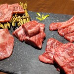 Yakiniku Kunitachi Yue - 和牛カルビ五種盛り