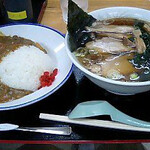 Abukumapakinguerianoborisen - 白河チャーシューメン（540円）＆カレーライス（410円）