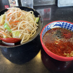 三田製麺所 - 赤味噌つけ麺　大盛り