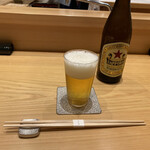 こいき - いただいたお酒。サッポロ赤星さん。