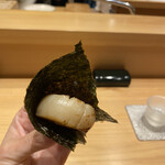 こいき - 贅沢に海苔を巻いて♡まさに帆立の貝柱のステーキ！