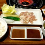 焼肉Jyu - 鶏焼肉セットレギュラーのご飯小