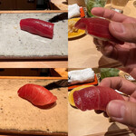 鮨 さいとう - マグロ3種