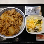 吉野家 - 令和4年2月
            牛丼並盛セット(牛丼並盛＋サラダ) 536円