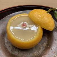 赤坂 菊乃井 - 三方柑雲子豆腐