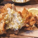 炭焼地鶏 鳥健 - チキンステーキネギ塩レモン